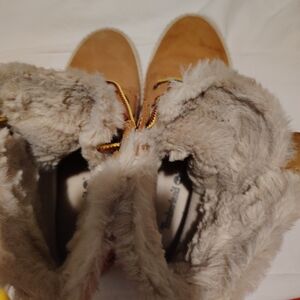 Women's Tan Fur-Lined Boots